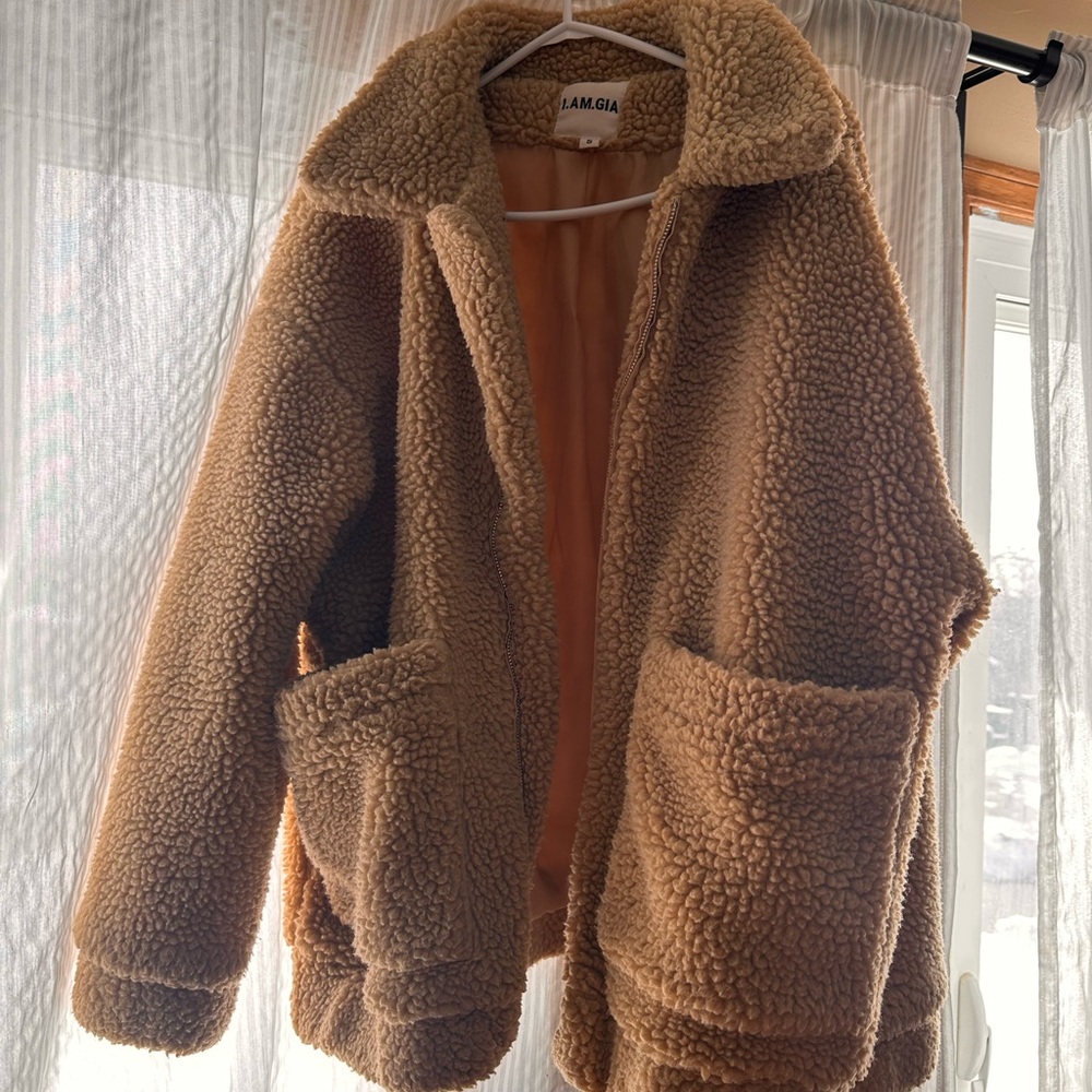 I.AM.GIA Cozy Tan Teddy Jacket